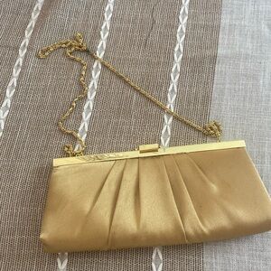 Vintage Jessica McClintock gold formal evening bag
